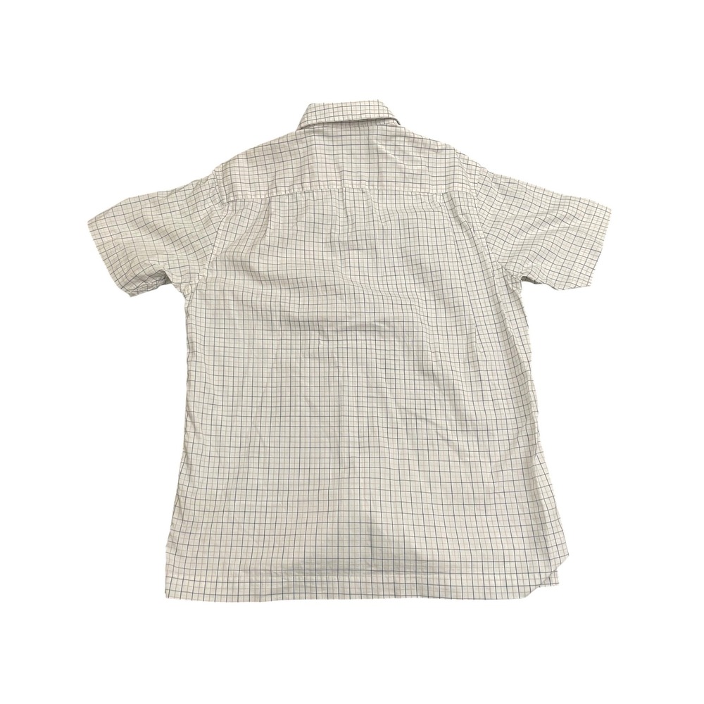 Burberry Brit Short Sleeve Button Down Shirt Mens XL White Check Cotton Pocket - Picture 9 of 10